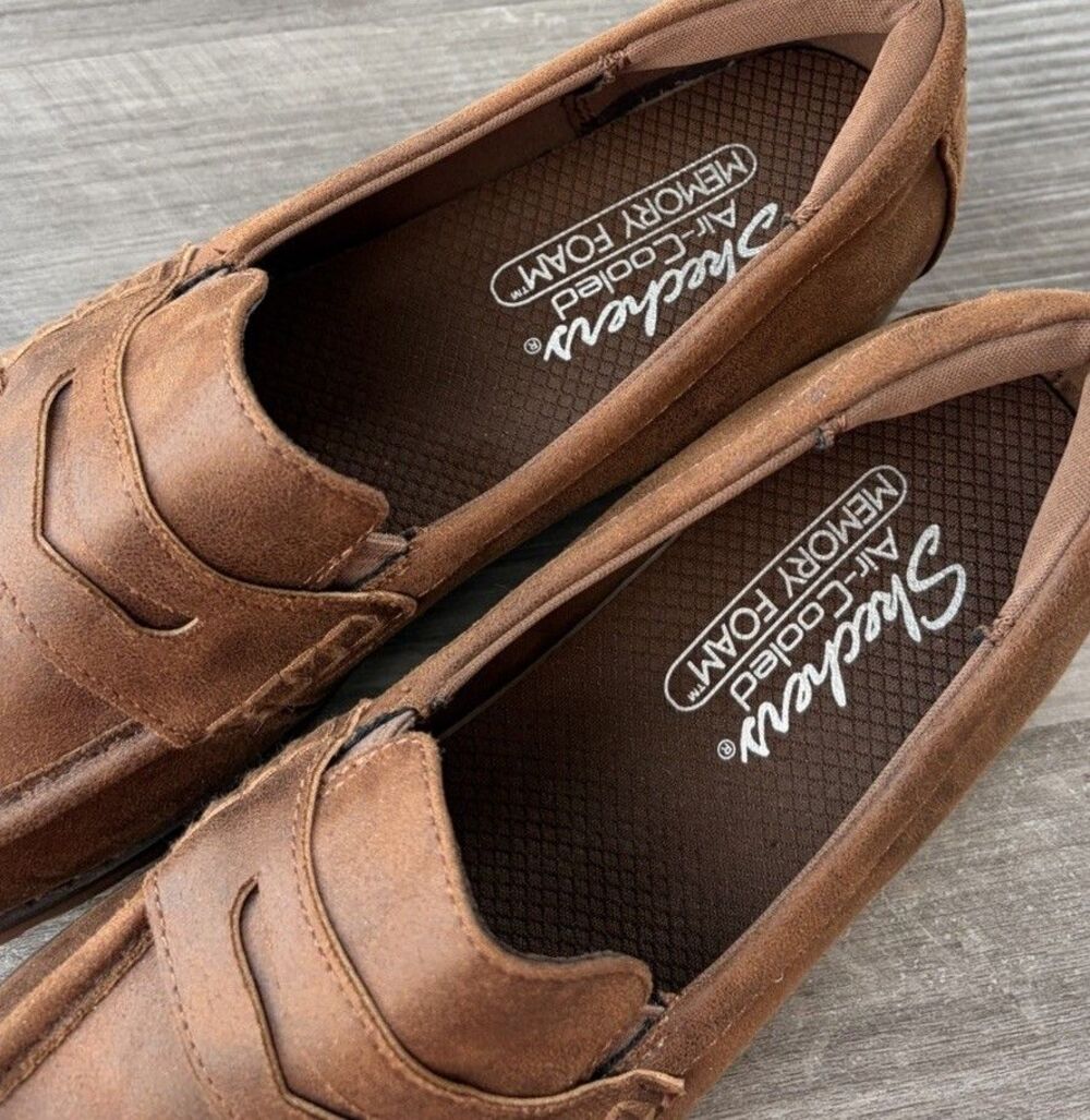 Skechers Cypress Bold Move Brown Lug Loafers Women Size 9 Air Cooled Comfort - Picture 4 of 7